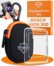 Laden Sie das Bild in den Galerie-Viewer, WHEELOO Bosch Kiox 300 Displayschutz Set I transparent &amp; wasserabweisend I Schutzhülle für E-Bike